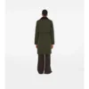 Mittellanger, gesteppter Nylon-Car Coat