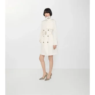 Mittellanger, leichter Belgravia-Trench Coat aus Baumwolle 