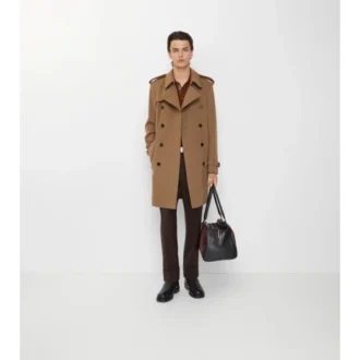 Mittellanger Trench Coat aus Kaschmir