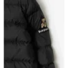 Nylon-Daunenmantel mit Kapuze