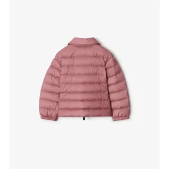 Nylon-Steppjacke mit Karomuster