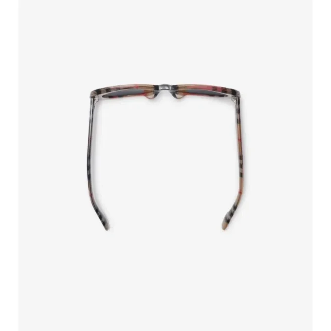 Ovale Sonnenbrille mit Karomuster