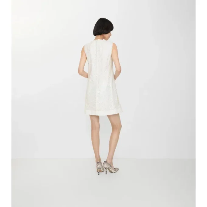 Paisley-Spitzen-Etuikleid