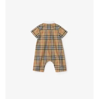 Playsuit aus Baumwolle mit Karomuster