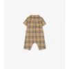 Playsuit aus Baumwolle mit Karomuster