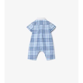 Playsuit aus Baumwolle mit Karomuster