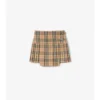 Plissierter Mini-Kilt aus Wolle mit Karomuster