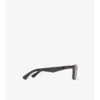 Rechteckige Sonnenbrille mit Logo 