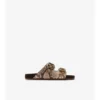 Sandalen mit Python-Print aus Leder 