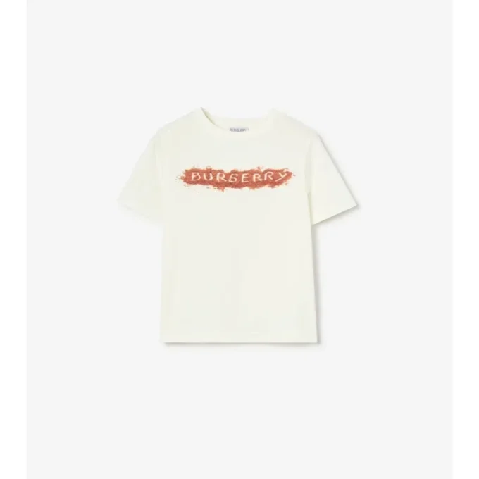 Sandy Logo Baumwoll-T-Shirt