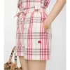 Shorts aus Baumwoll-Karostoff