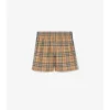Shorts aus Stretch-Baumwolle mit Karomuster