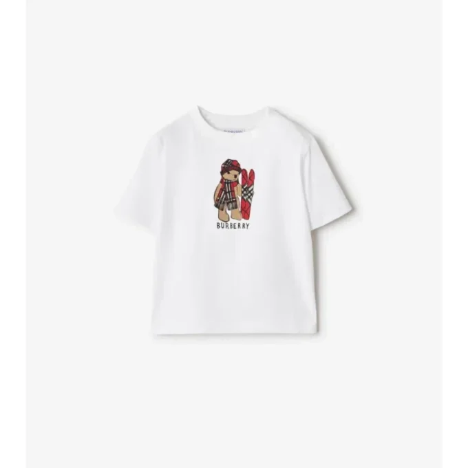 Ski Bear Baumwoll-T-Shirt