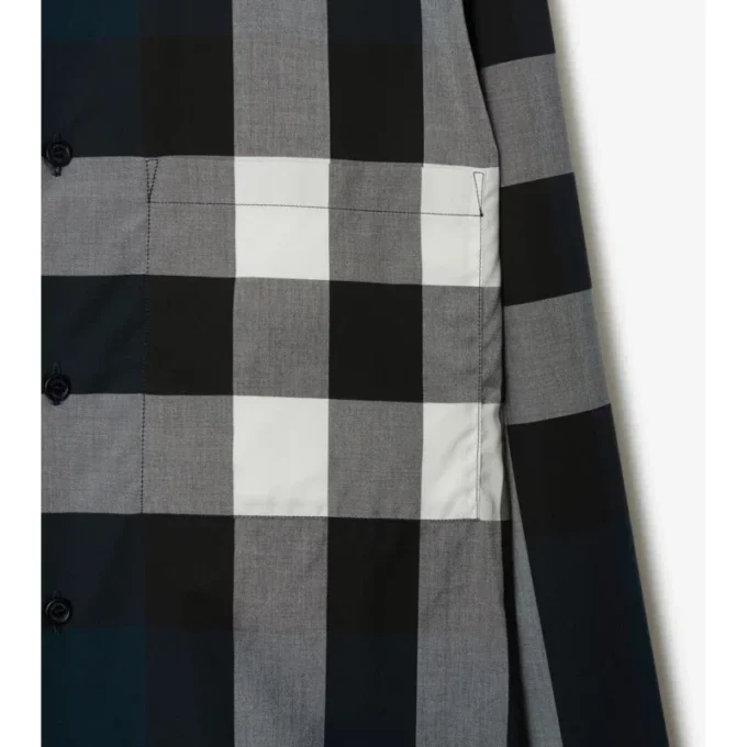 Slim-Fit-Hemd aus Baumwolle mit Karomuster
