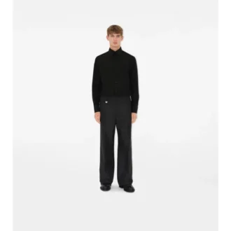 Slim-Fit-Smokinghemd aus Baumwoll-Seide