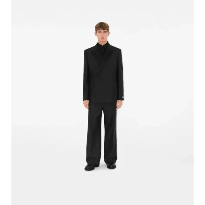 Slim-Fit-Smokinghemd aus Baumwoll-Seide