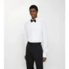 Slim-Fit-Smokinghemd aus Baumwolle