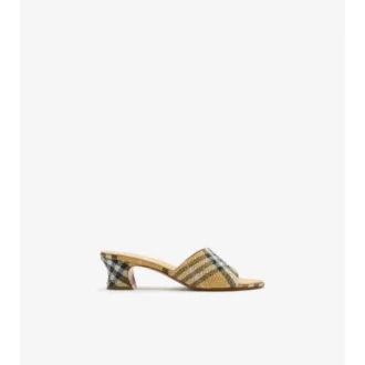 Sloane-Pantoletten mit Strass-Karomuster