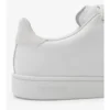 Sneaker aus geprägtem Leder mit Karomuster