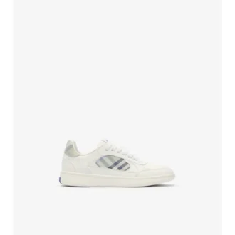 Sneaker aus Leder mit Karomuster