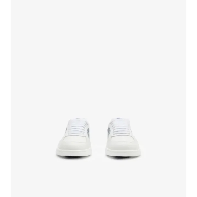 Sneaker aus Leder mit Karomuster