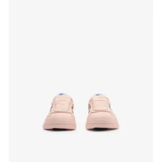 Sneaker aus Leder mit Karomuster
