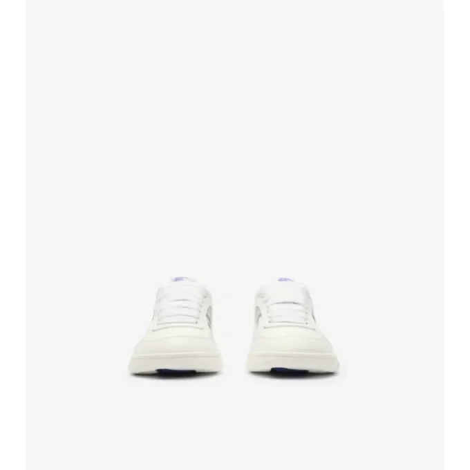 Sneaker aus Leder mit Karomuster