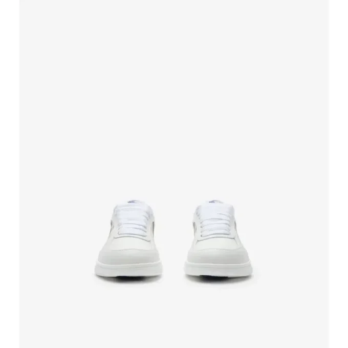Sneaker aus Leder mit Karomuster