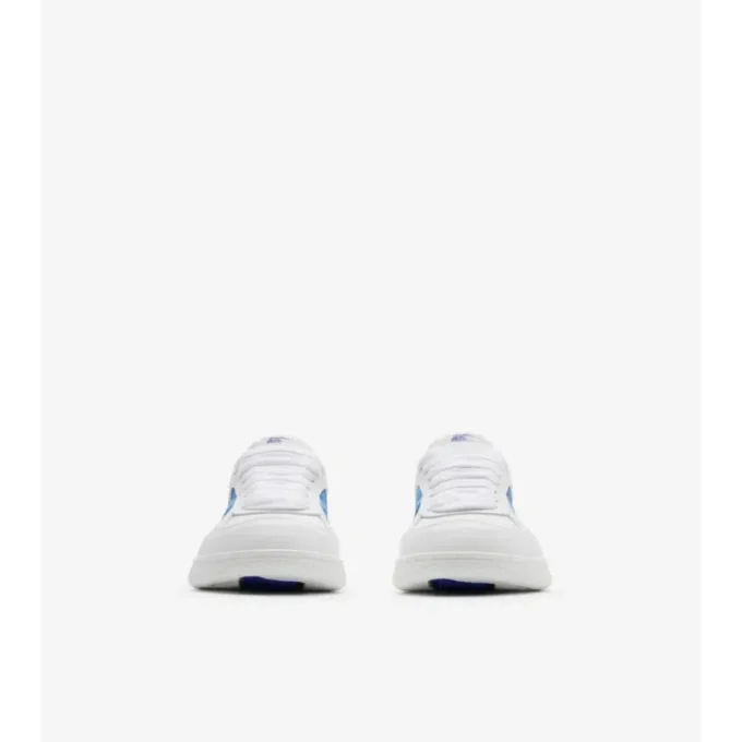 Sneaker aus Leder mit Karomuster