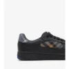 Sneaker aus Leder mit Karomuster
