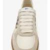 Sneaker aus Leder, Wildleder und Karomuster