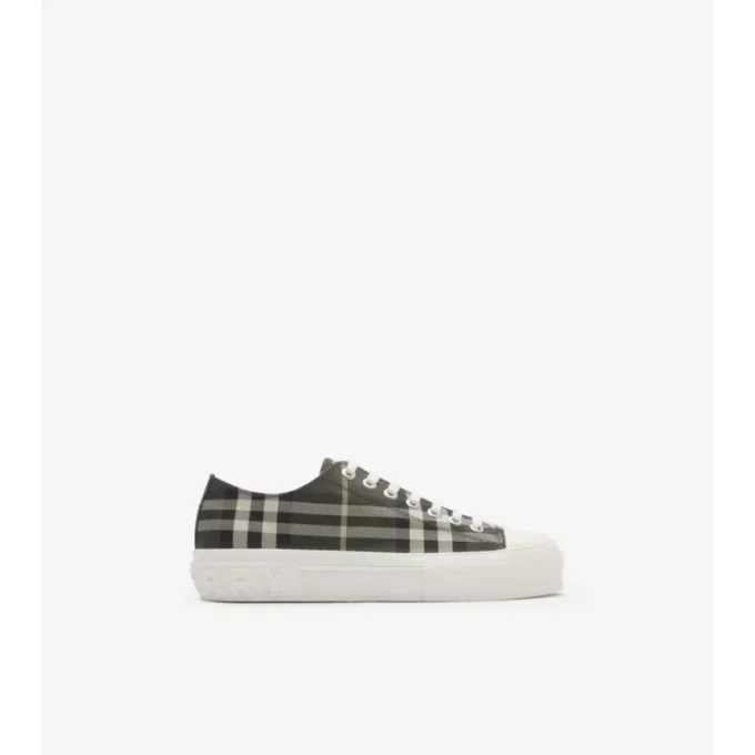 Sneaker aus Nylon-Mischgewebe mit Karomuster