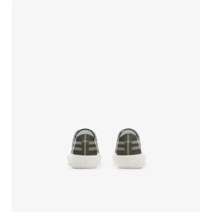 Sneaker aus Nylon-Mischgewebe mit Karomuster