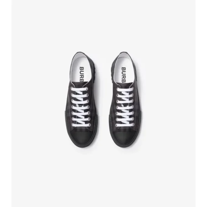 Sneaker aus Nylon-Mischgewebe mit Karomuster