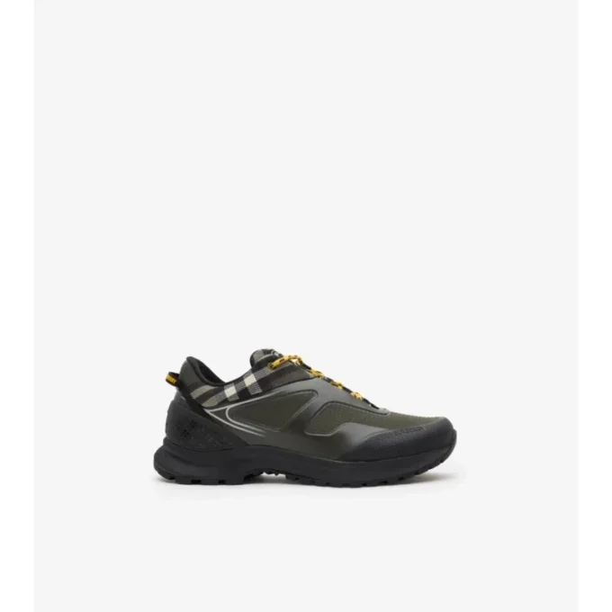 Sneaker „Discover“ mit Karomuster und Mesh 