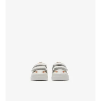 Sneaker mit Karomuster und Leder