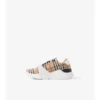 Sneaker mit Karomuster, Wildleder und Leder