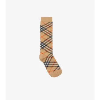 Socken aus Baumwollmischung mit Karomuster