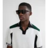 Sonnenbrille mit geprägtem Karomuster