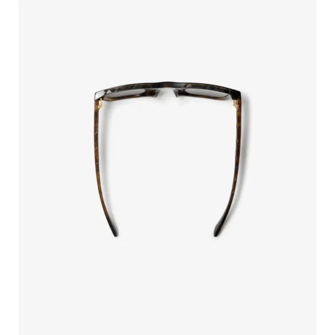 Sonnenbrille mit geprägtem Karomuster