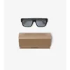 Sonnenbrille mit quadratischem Rahmen und Logo-Detail