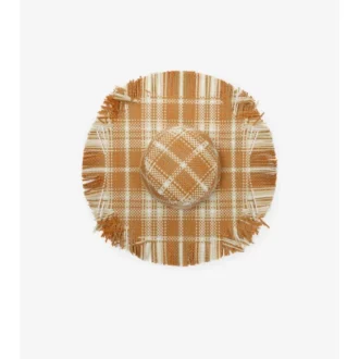 Sonnenhut mit Ritter-Stempel und Raffia-Optik