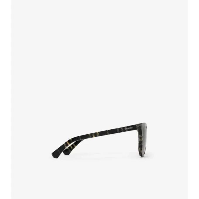 Square-Sonnenbrille mit Karomuster 