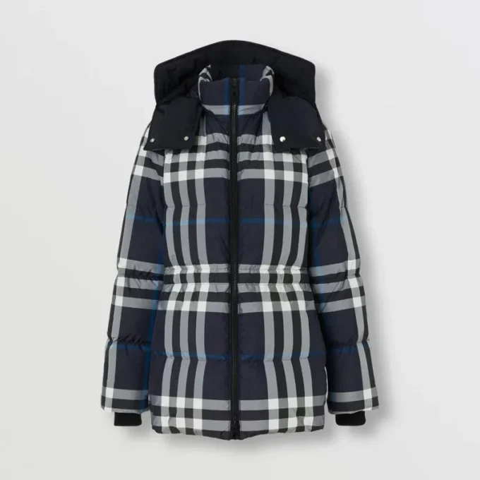 Steppjacke mit Karomuster
