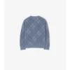 Strickjacke aus Baumwolle mit Pointelle-Muster