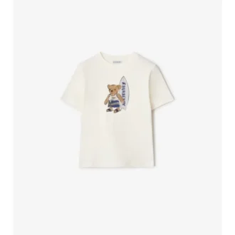 Surfer Bear Baumwoll-T-Shirt
