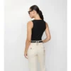 Tanktop aus Baumwollmischung mit Karomuster