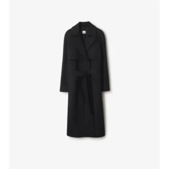 Trench Coat aus langer Wolle und Kaschmir