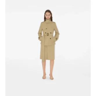 Trenchjacke aus Baumwollmischung