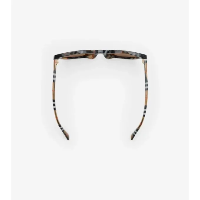 Tubular Check Runde Sonnenbrille